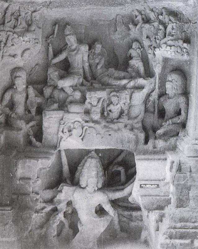 unknow artist Shiva and Parvati on Kailasa Kailasa-whine-peel on Ellora China oil painting art